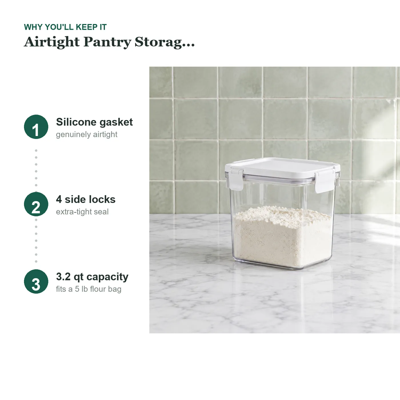 Airtight Pantry Storage Containers key details