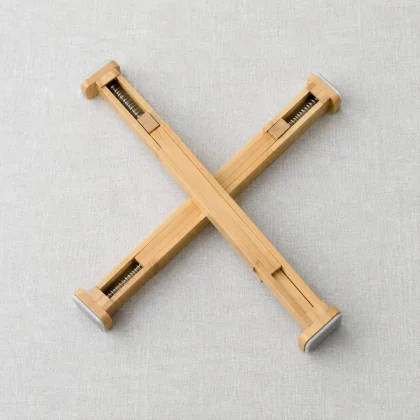 Bamboo Spring-Loaded Drawer Dividers - product photo