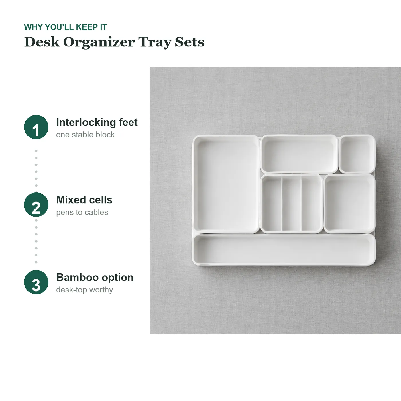 Desk Organizer Tray Sets key details