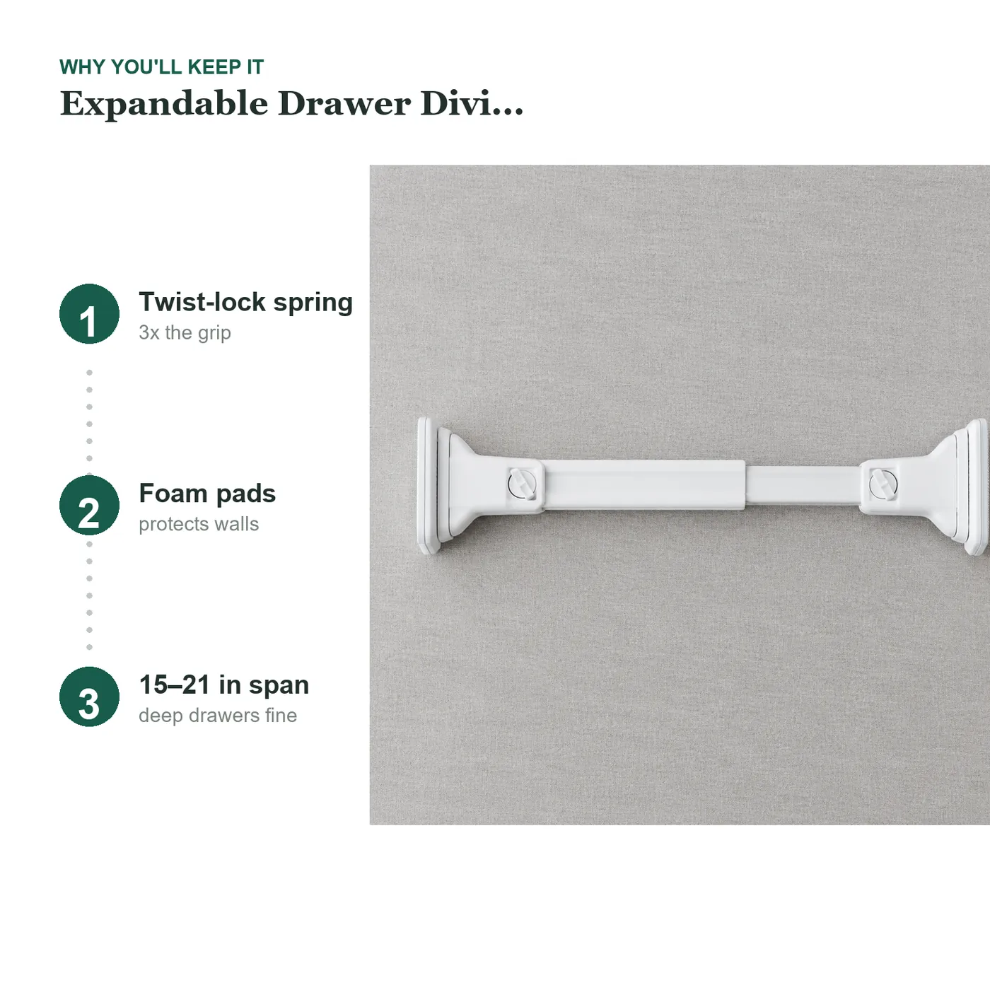 Expandable Drawer Dividers key details
