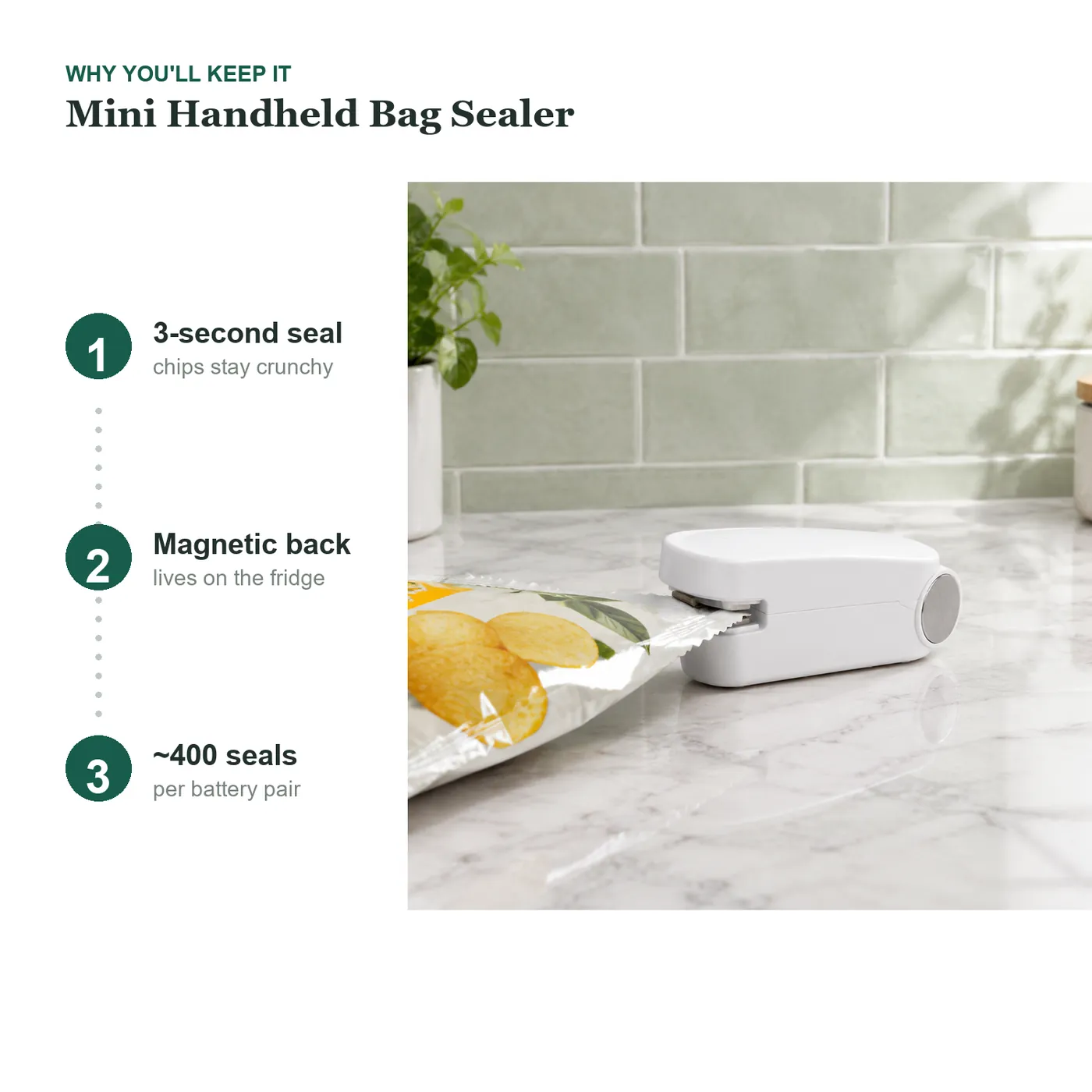Mini Handheld Bag Sealer key details