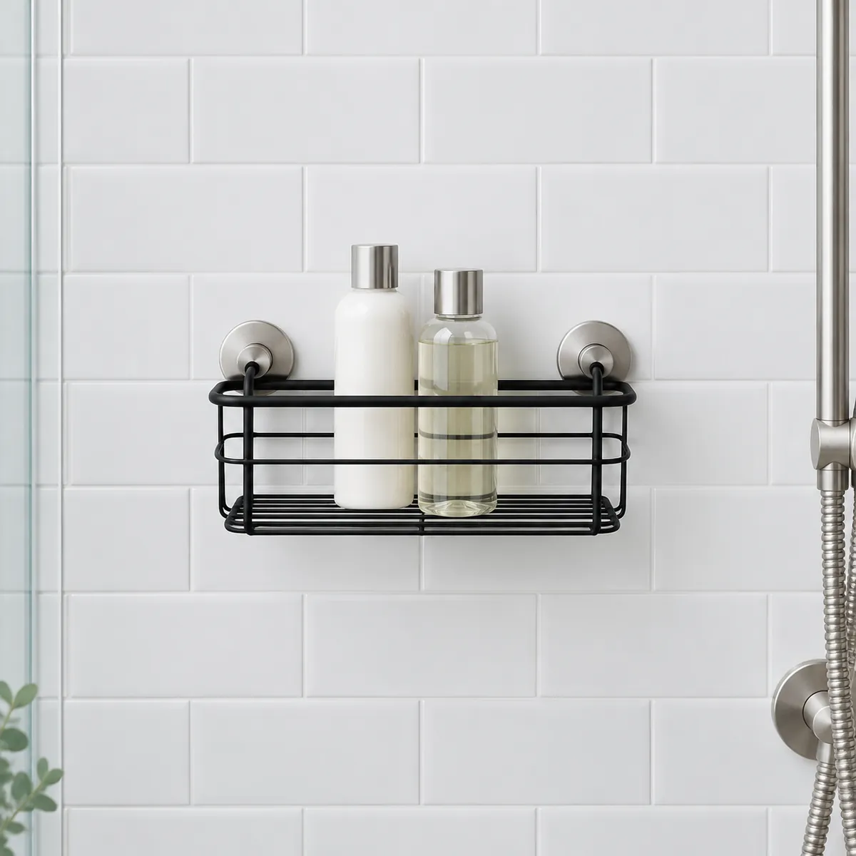 No-Drill Shower Caddy Shelf - product photo