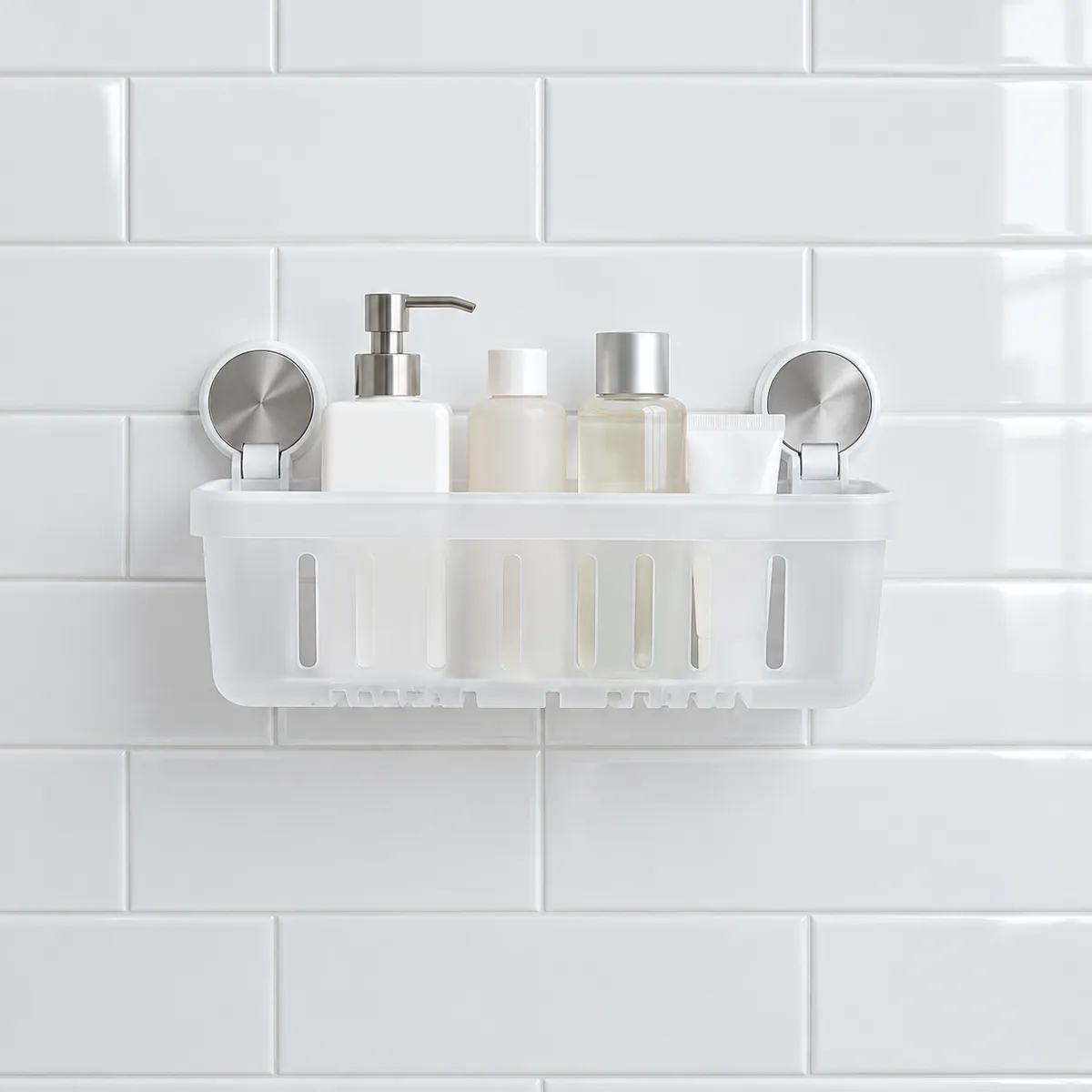 Suction Basket Shelves for Bathroom - product photo