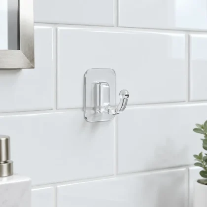 Transparent Adhesive Wall Hooks - product photo