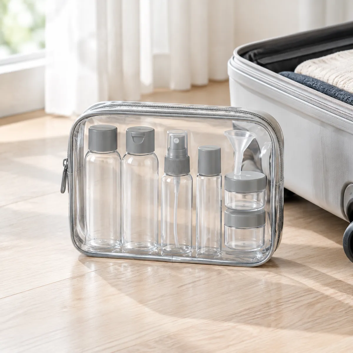 Travel Toiletry Bottles Set - product photo